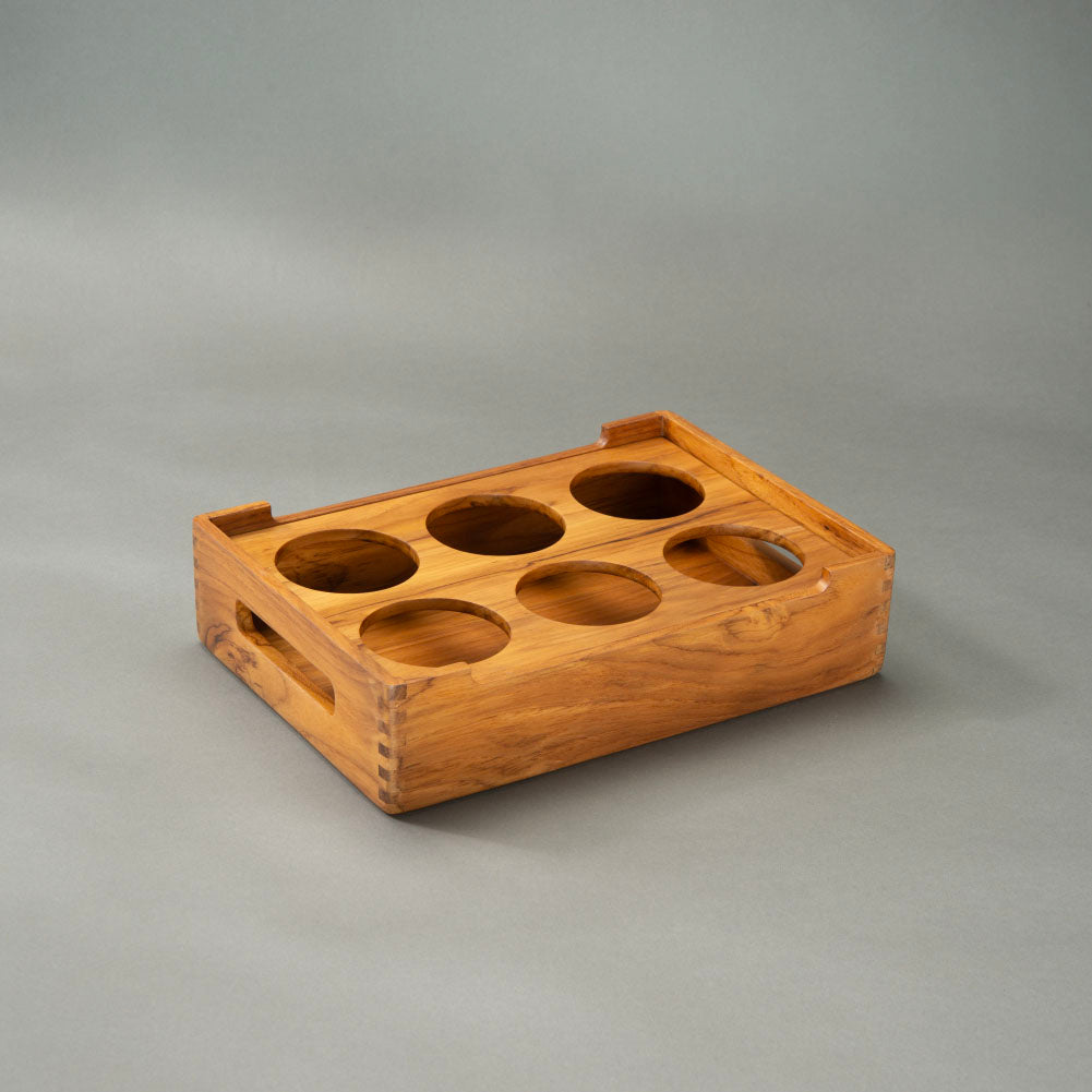 Cresta Beer Serving Caddy (Teak Wood)