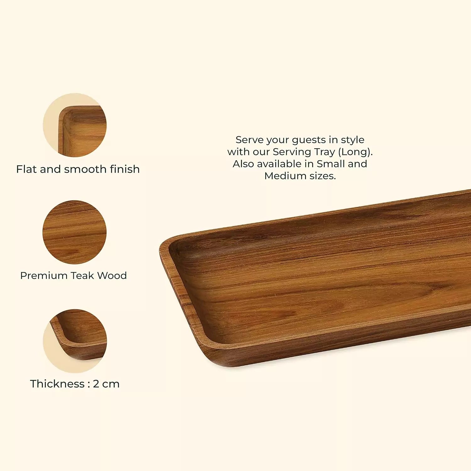 Teakogram Serving Tray (Long)