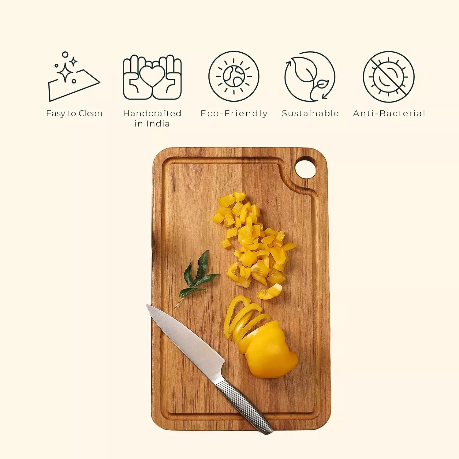 Teakogram Reversible Chopping Board (Large)