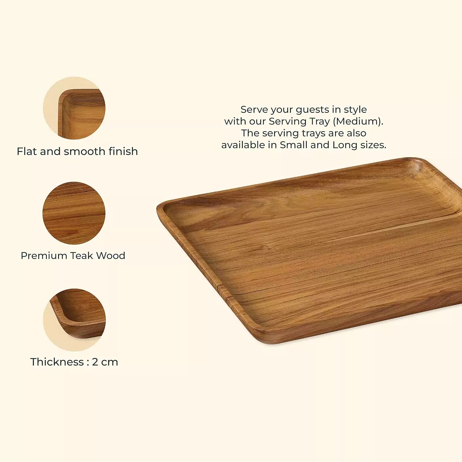 Teakogram Serving Tray (Medium)