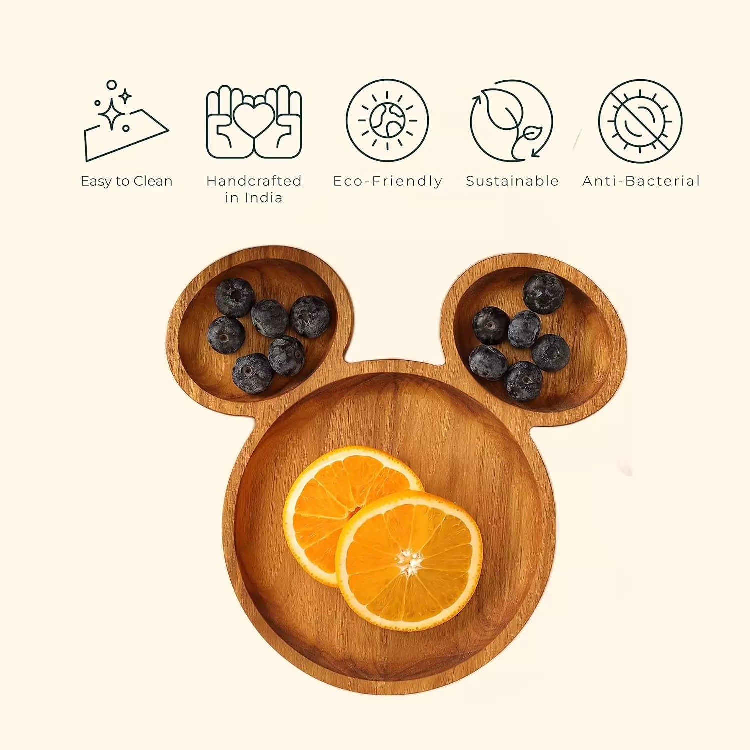 Teakogram Mickey Mouse Platter