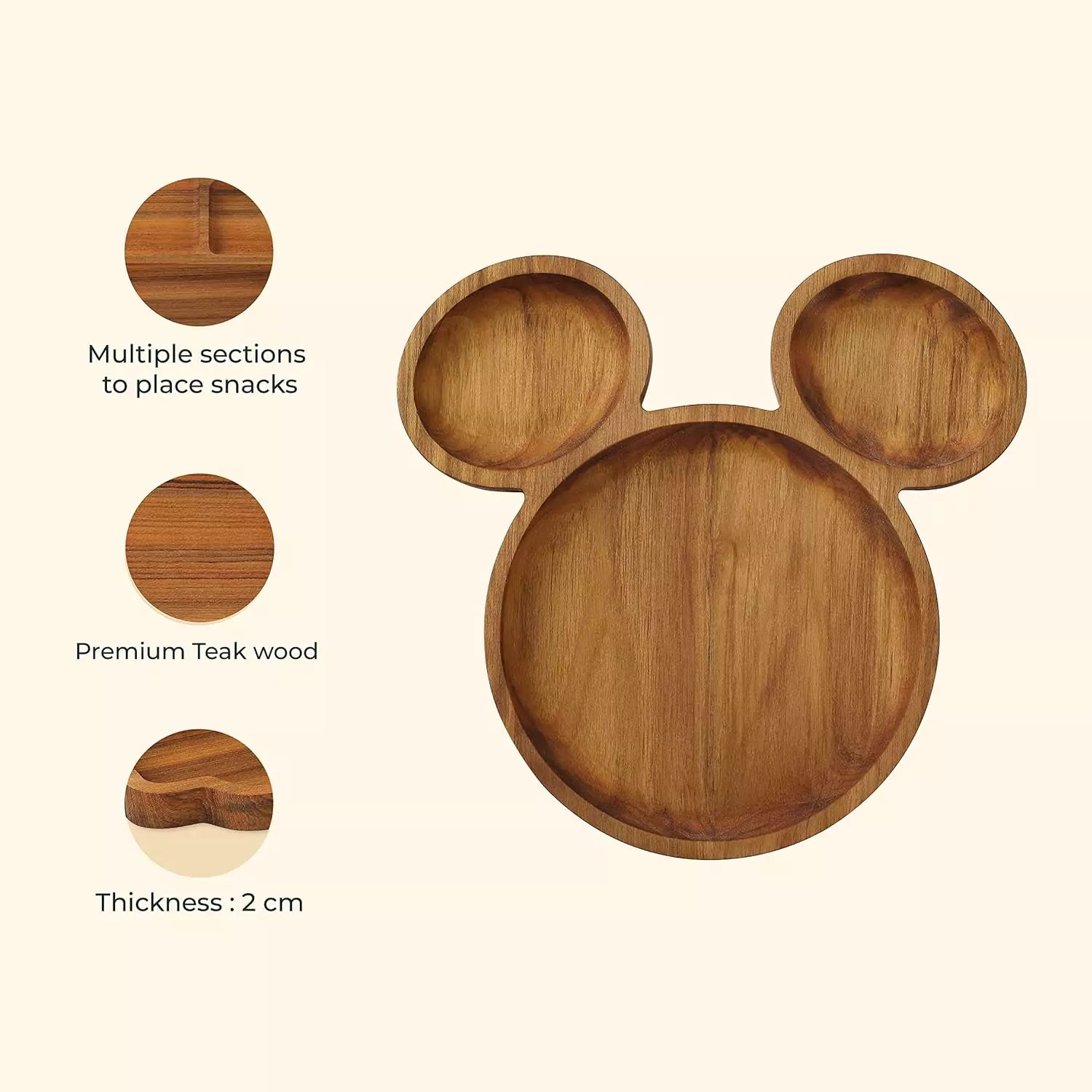Teakogram Mickey Mouse Platter