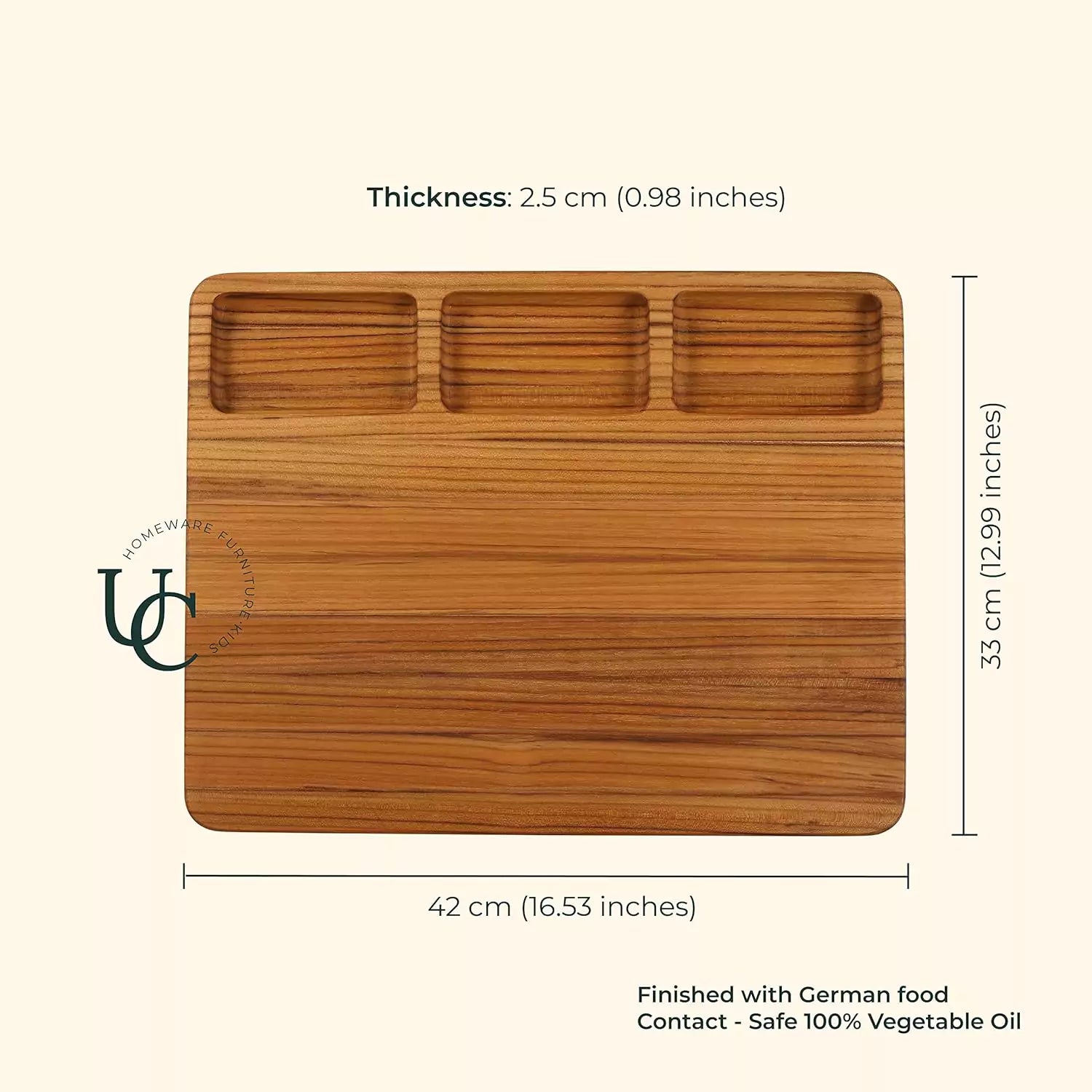 Teakogram Reversible Chopping Board (Extra Large)