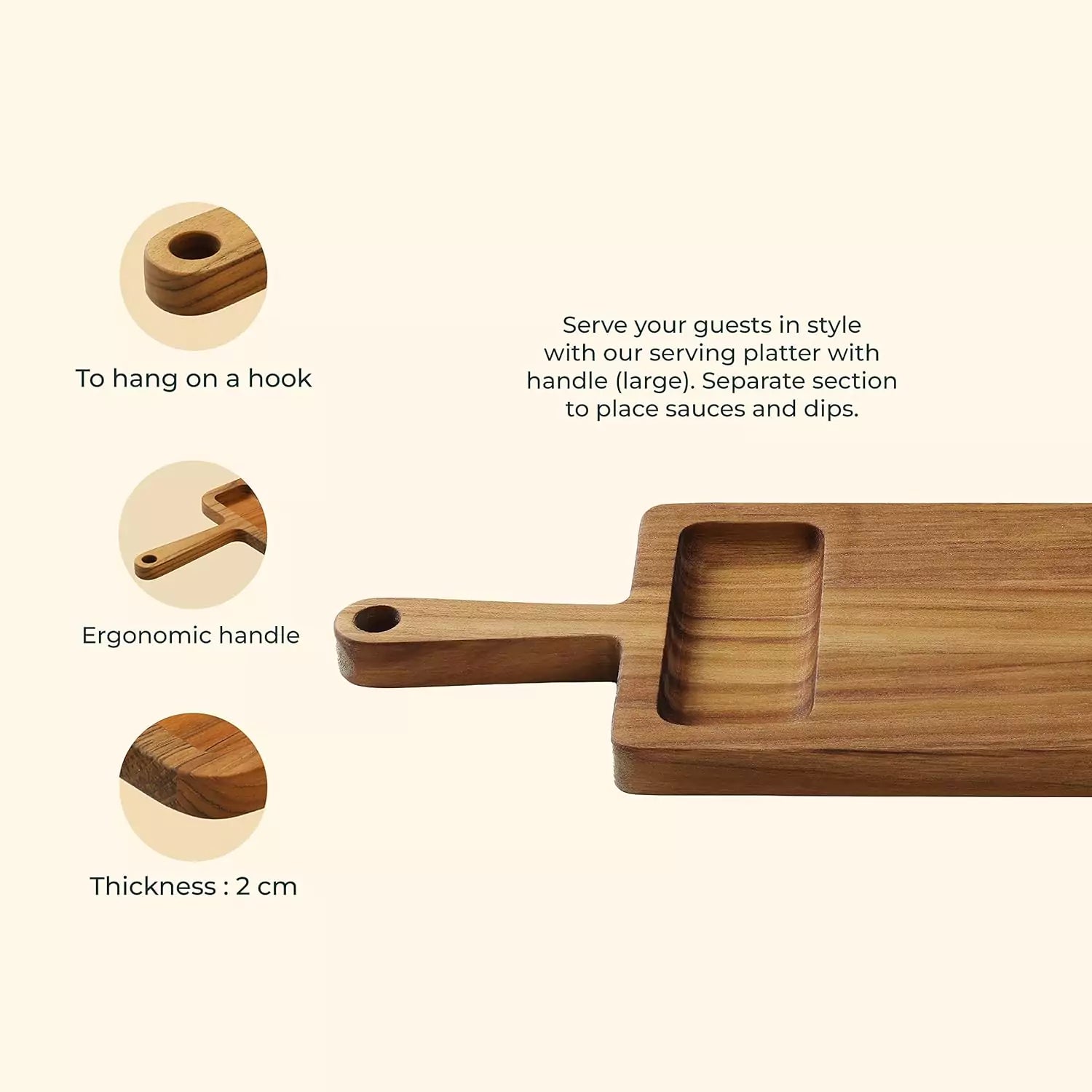 Teakogram Serving Platter (Small)