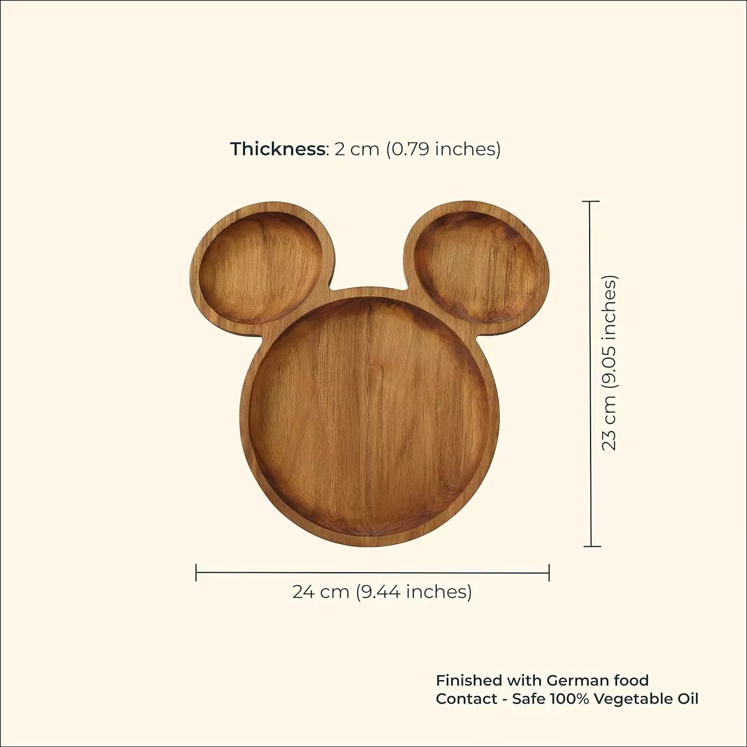 Teakogram Mickey Mouse Platter