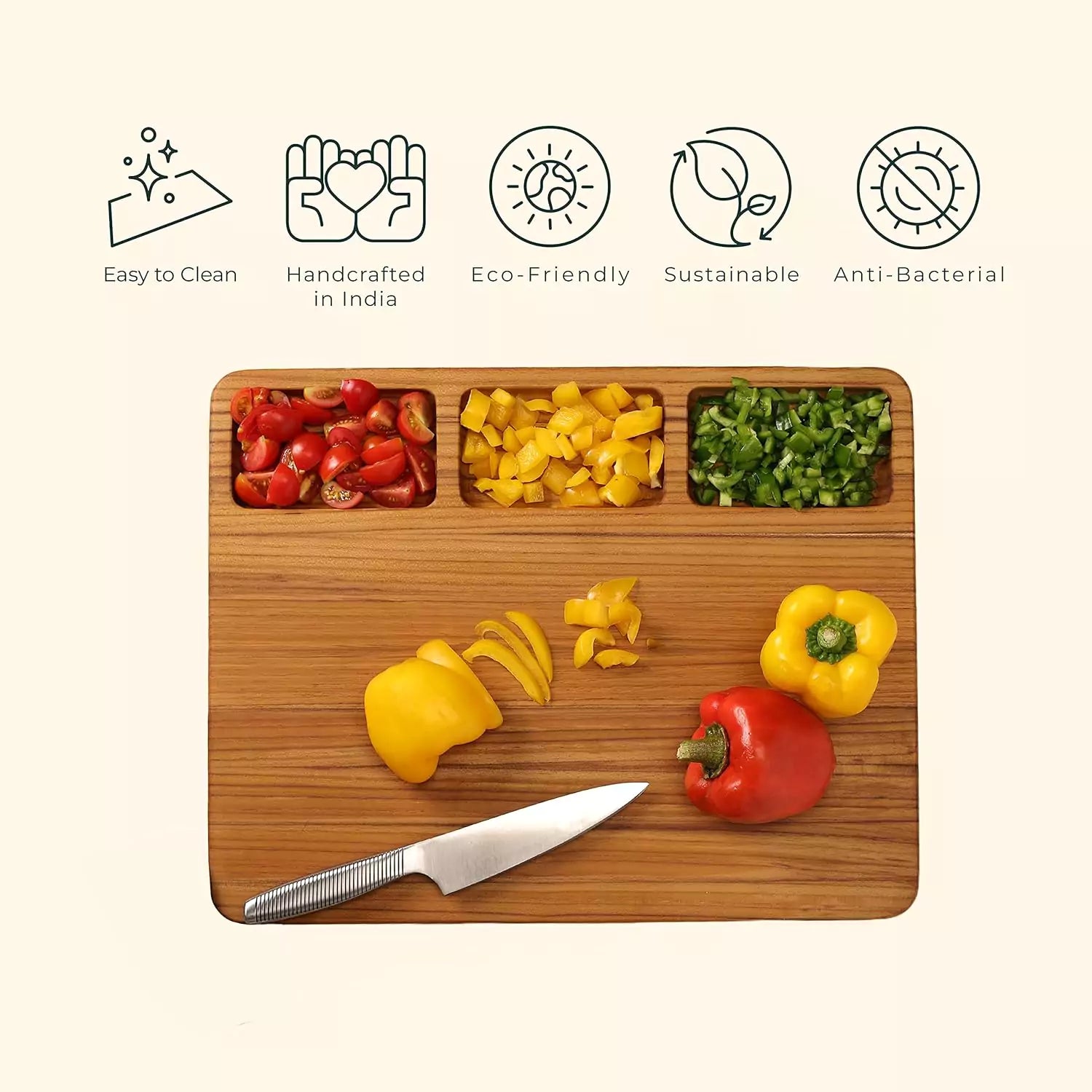 Teakogram Reversible Chopping Board (Extra Large)