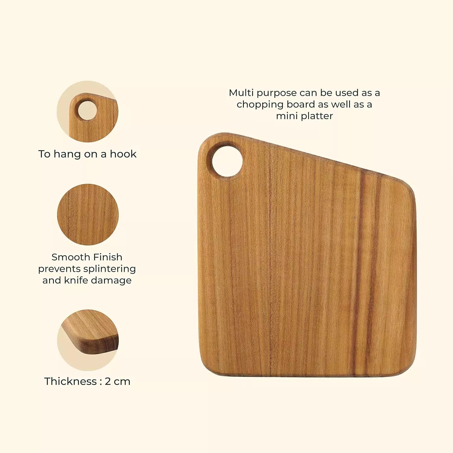 Teakogram Mini Chopping Board / Serving Platter