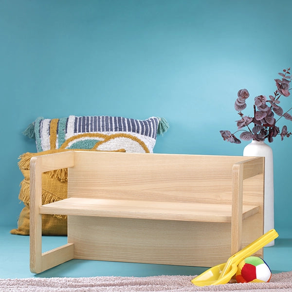 Petit Cube Bench (Ash Wood)