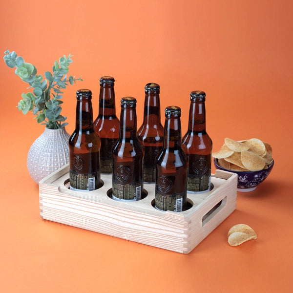 Cresta Beer Serving Caddy (Ash Wood)