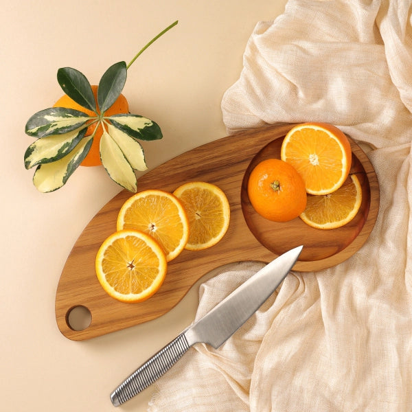 Teakogram Chopping Board with Collector Bowl