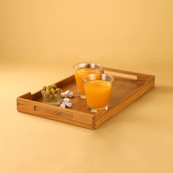 Cresta Serving Tray - Large (Teak Wood)