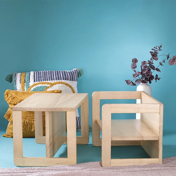 Petit Cube Bench (Ash Wood)