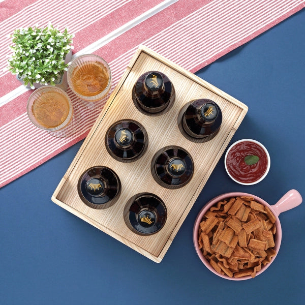 Cresta Beer Serving Caddy (Ash Wood)