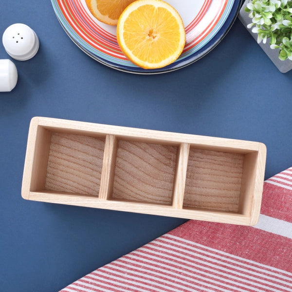 Cresta Cutlery Caddy (Ash Wood)
