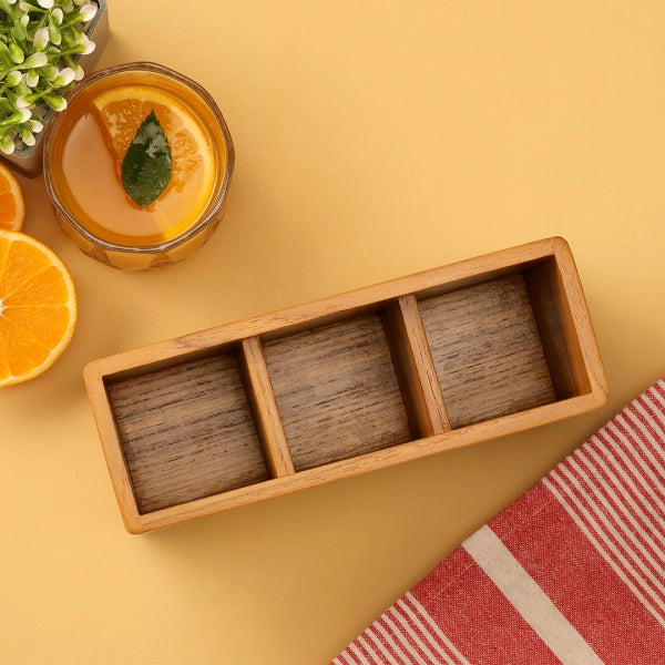 Cresta Cutlery Caddy (Teak Wood)