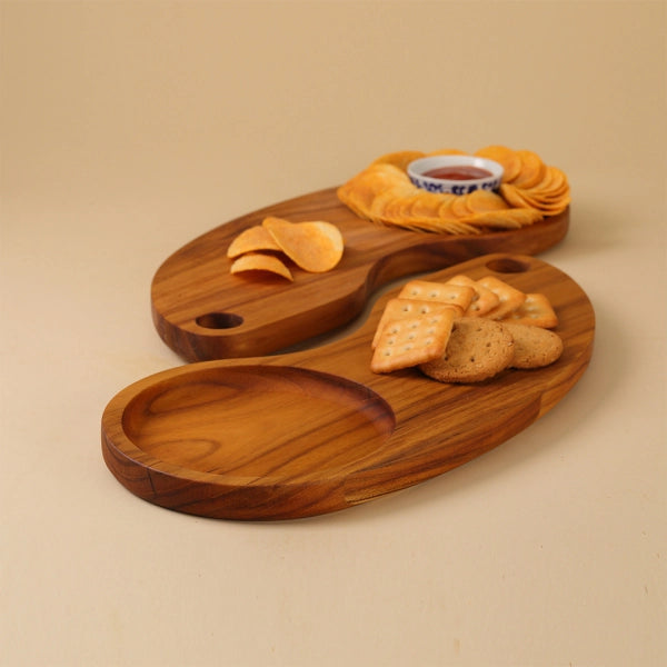 Teakogram Chopping Board with Collector Bowl