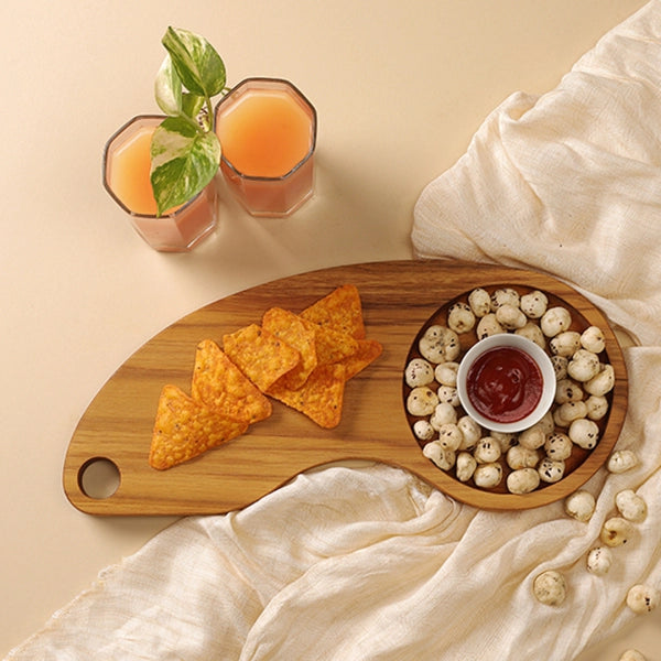 Teakogram Chopping Board with Collector Bowl