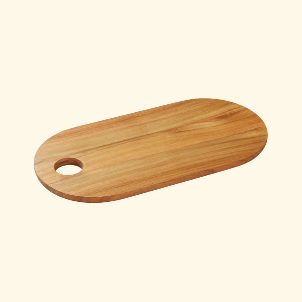 Cresta Oval Chopping Board (Teak Wood)
