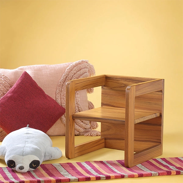 Petit Cube Chair (Teak Wood)